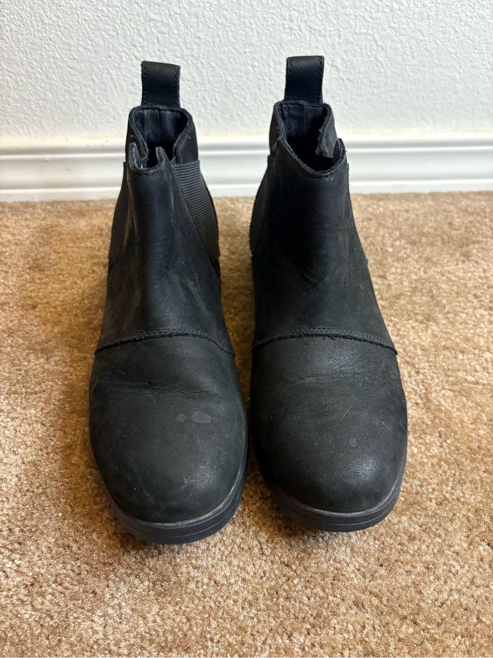 Sorel Women's Black Chelsea-Style Ankle Booties